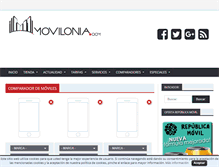 Tablet Screenshot of compararmoviles.movilonia.com